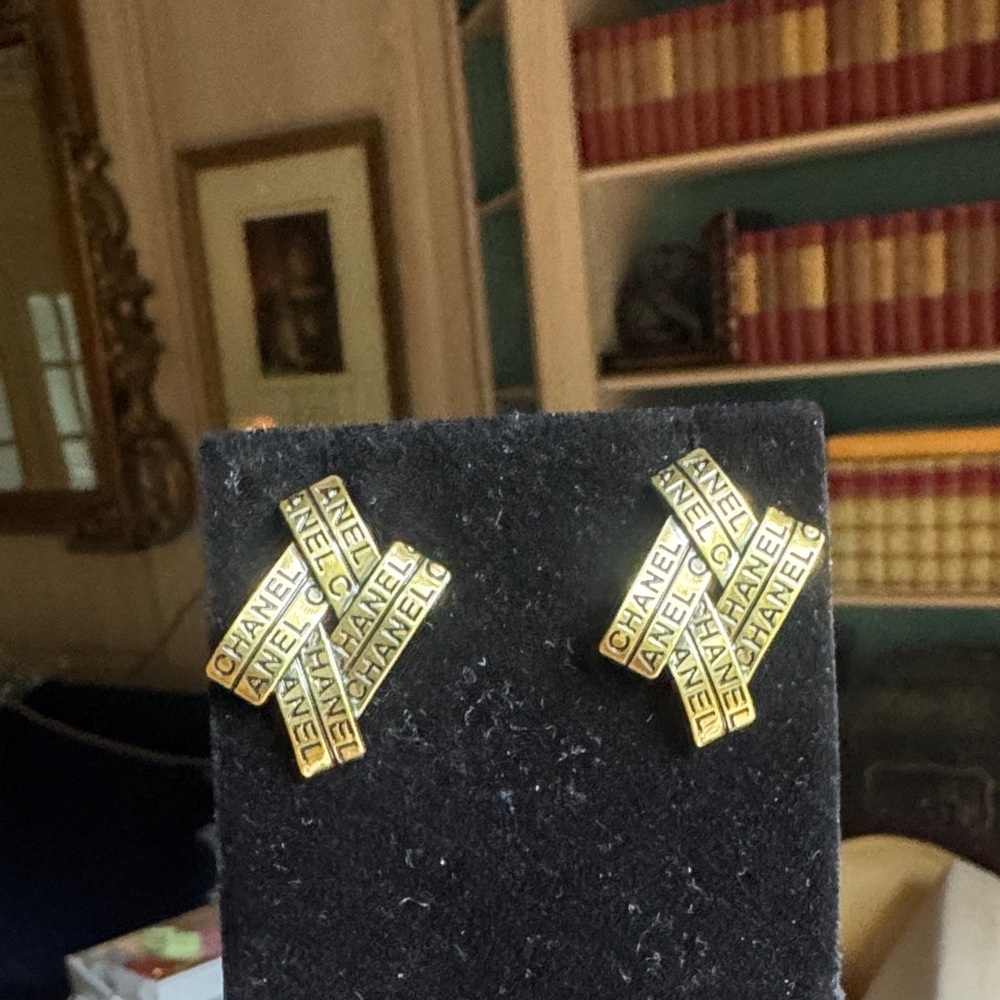 Earrings  Gold Tone Bar Cluster Earrings